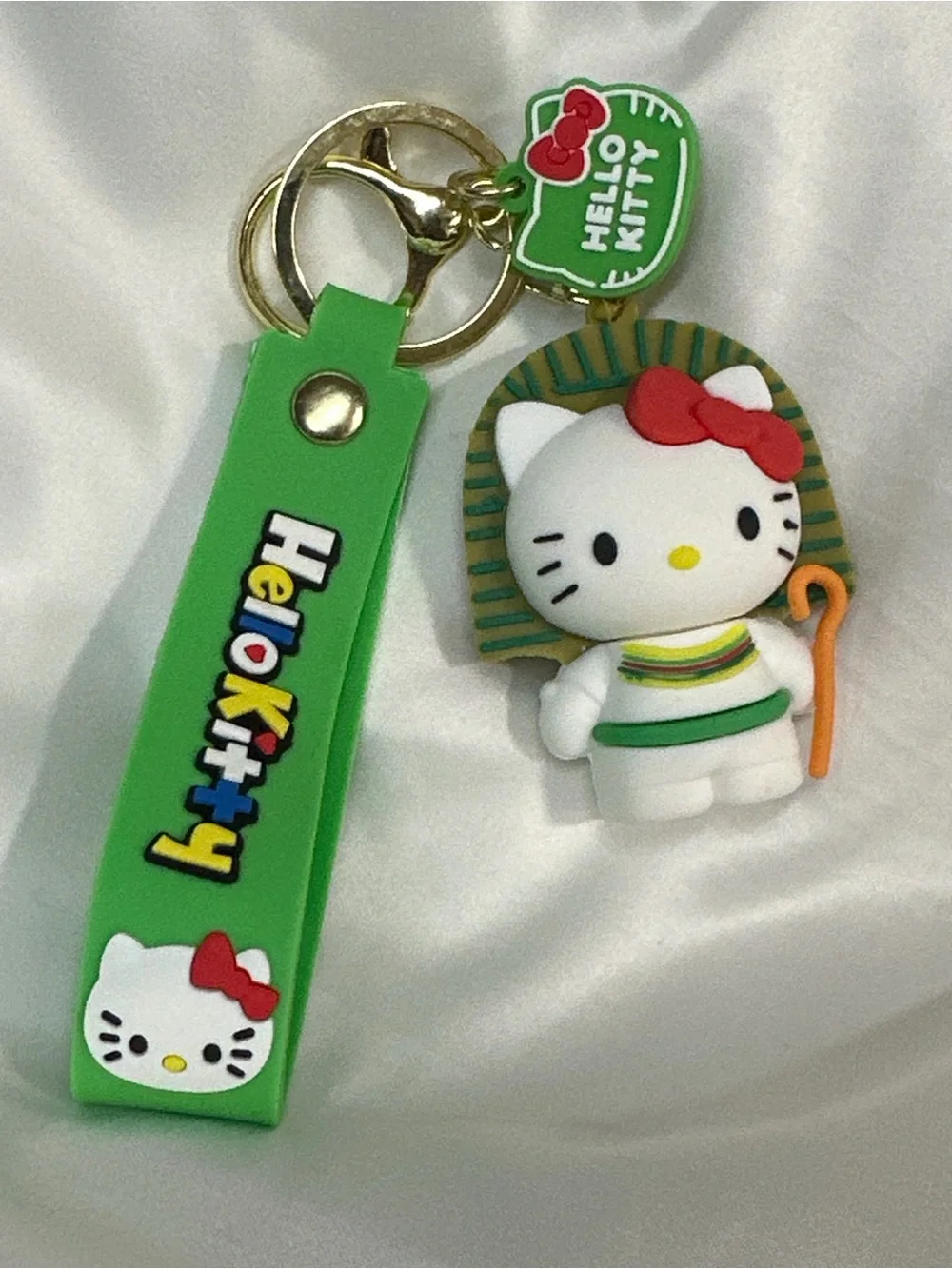 Kitty Keychains with Many Colorful Straps B21